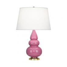  248X - Schiaparelli Pink Small Triple Gourd Accent Lamp