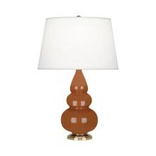  255X - Cinnamon Small Triple Gourd Accent Lamp