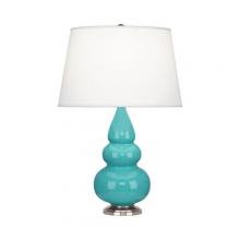  292X - Egg Blue Small Triple Gourd Accent Lamp