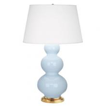  321X - Baby Blue Triple Gourd Table Lamp