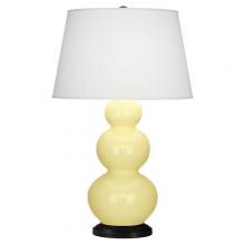  337X - Butter Triple Gourd Table Lamp