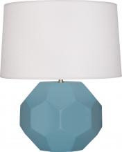  MOB01 - Matte Steel Blue Franklin Table Lamp