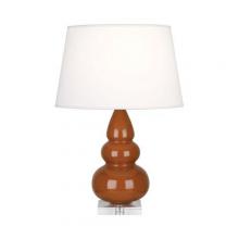  A295X - Cinnamon Small Triple Gourd Accent Lamp