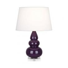  A380X - Amethyst Small Triple Gourd Accent Lamp