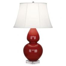  A627 - Oxblood Double Gourd Table Lamp