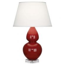  A627X - Oxblood Double Gourd Table Lamp