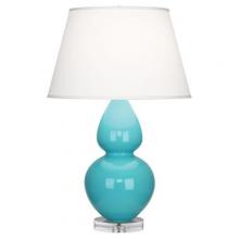  A741X - Egg Blue Double Gourd Table Lamp