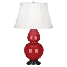  RR21 - Ruby Red Double Gourd Table Lamp