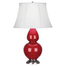  RR22 - Ruby Red Double Gourd Table Lamp