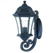  3601BK - Waverly Collection Wall-Mount 1-Light Outdoor Matte Black Light Fixture