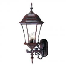  5025BW - Bryn Mawr Collection Wall-Mount 3-Light Outdoor Burled Walnut Light Fixture