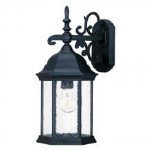  5183BK/SD - Madison Collection Wall-Mount 1-Light Outdoor Matte Black Light Fixture