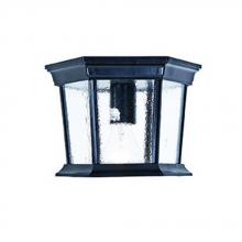  5275BK - Dover Collection Ceiling-Mount 1-Light Outdoor Matte Black Light Fixture