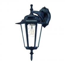  6102BK - Camelot Collection Wall-Mount 1-Light Outdoor Matte Black Light Fixture