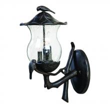  7561BC/SD - Avian Collection Wall-Mount 2-Light Outdoor Black Coral Light Fixture