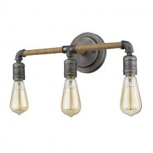  IN41328AGY - Grayson 3-Light Antique Gray Vanity