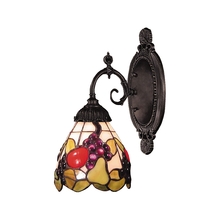  071-TB-19 - Mix-N-Match 1-Light Wall Lamp in Tiffany Bronze with Tiffany Style Glass