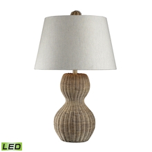  111-1088-LED - Sycamore Hill Table Lamp in Rattan with Natural Linen Shade - LED