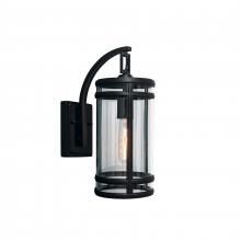  1190-ADB-CL - New Yorker 14'' High 1-Light Outdoor Sconce - Acid Dipped Black