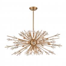  12768/29 - Starburst 48'' Wide 29-Light Chandelier - Satin Brass