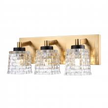  18612/3 - Candace 15.75'' Wide 3-Light Vanity Light - Satin Brass with Matte Black