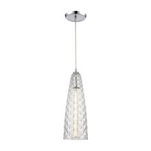  21167/1 - Glitzy 1-Light Mini Pendant in Polished Chrome with Clear Glass