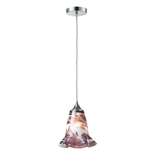  31342/1VPUR - 1 light pendant in polished chrome