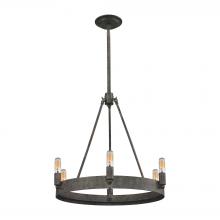  31820/6 - Lewisburg 6-Light Chandelier in Malted Rust