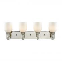  32273/4 - Baxter 4-Light Vanity Lamp in Polished Nickel with Opal White Glass