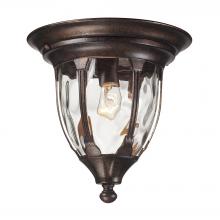  45004/1 - Glendale 1-Light Outdoor Flush Mount in Regal Bronze