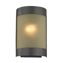  5181WS/10 - Thomas - 1-Light Wall Sconce in Oil Rubbed Bronze with Light Amber Glass