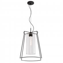  5389-MB-CL - Cere 14.25'' Wide 1-Light Pendant - Matte Black