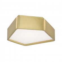  5395-SB-SO - Fenway 12.25'' Wide Integrated LED Flush Mount - Satin Brass