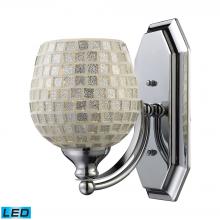  570-1C-SLV-LED - Mix and Match Vanity 1-Light Wall Lamp in Chrome with Silver Glass - Includes LED Bulb
