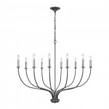  63098/10 - Madeline 45'' Wide 10-Light Chandelier - Dark Gray