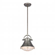  67765/1 - Urbanite 9'' Wide 1-Light Mini Pendant - Weathered Zinc