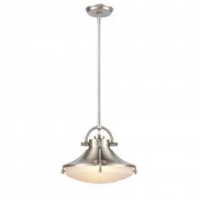  67786/1 - Urbanite 13'' Wide 1-Light Pendant - Satin Nickel