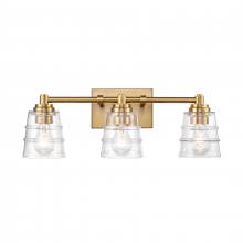  67972/3 - Pulsate 21.5'' Wide 3-Light Vanity Light - Satin Brass