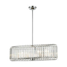  81326/6 - Beaumont 6-Light Linear Chandelier in Polished Chrome with Clear Crystal