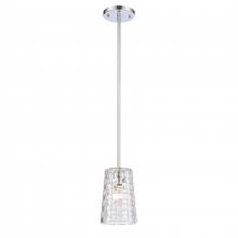  82185/1 - Lightweave 5.5'' Wide 1-Light Mini Pendant - Polished Nickel