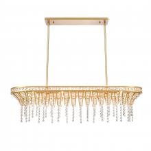  82226/4 - Fantania 36'' Wide 4-Light Linear Chandelier - Champagne Gold