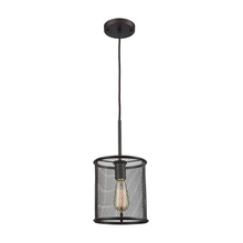  CN250151 - Williamsport 1-Light Pendant in Oil Rubbed Bronze with Black Metal Shade