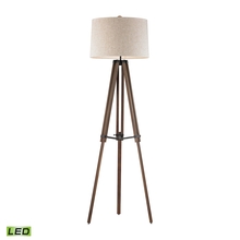  D2817-LED - Wooden Brace Tripod Floor Lamp - LED