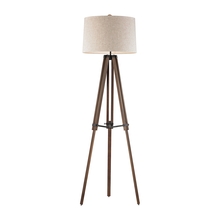  D2817 - Wooden Brace Tripod Floor Lamp