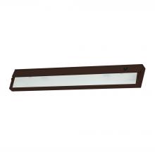  HZ326RSF - ZeeLite 3-Light Under-cabinet Light in Bronze with Diffused Glass