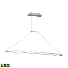  LC1350-10-98 - Twist 2-Light Island Light in Aluminum with Opal Glass Diffuser - Integrated LED