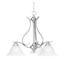  SL863378 - Prestige 3-Light Chandelier in Brushed Nickel