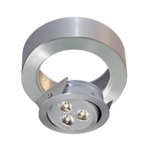  WLC141-N-98 - Tiro Collar 3 Light Tiro Conversion ring for J-Box in Brushed Aluminum