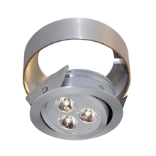 WLC144-N-98 - Tiro Collar 3 Light Tiro Conversion ring for Under Cabinet in Brushed Aluminum