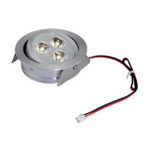  WLE123C32K-0-98 - Tiro 3-Light Directional Downlight in Brushed Aluminum with Clear Acrylic Diffuser - Integrated LED